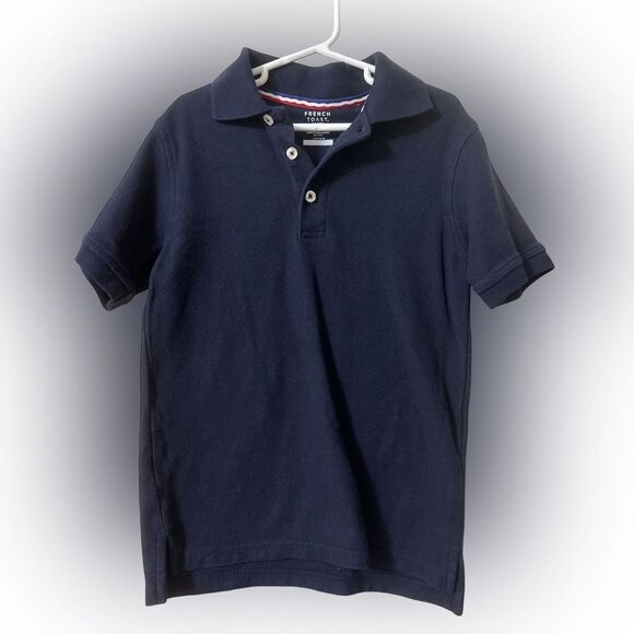 Boys size 8 French toast brand navy blue polo - Picture 1 of 2